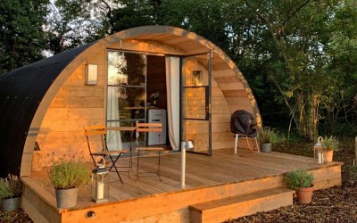 Hampshire glamping at the Pigsty near Winchester, England